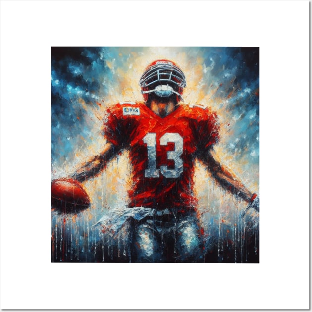 Brock Purdy 13 oil painting football Wall Art by DarkWave